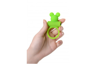Зеленое виброкольцо на пенис A-Toys