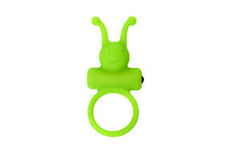 Зеленое эрекционное виброкольцо на пенис Cock Ring