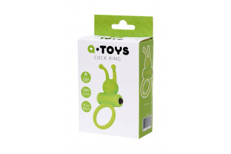 Зеленое эрекционное виброкольцо на пенис Cock Ring