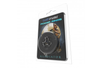 Чёрное эрекционное кольцо Gladiator