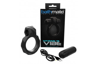 Черное эрекционное виброкольцо Maximus 45 Vibe