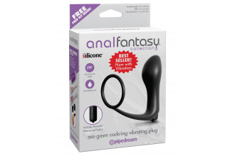 Анальная пробка с вибрацией с эрекционным кольцом Ass-Gasm Cockring Vibrating Plug