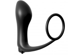 Анальная пробка с вибрацией с эрекционным кольцом Ass-Gasm Cockring Vibrating Plug