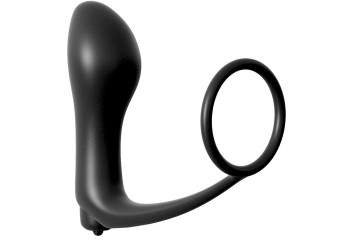 Анальная пробка с вибрацией с эрекционным кольцом Ass-Gasm Cockring Vibrating Plug