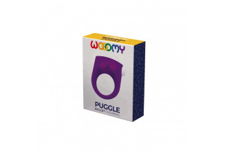 Фиолетовое эрекционное кольцо Puggle Vibrating Ring with Bullet