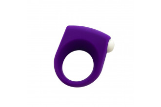 Фиолетовое эрекционное кольцо Puggle Vibrating Ring with Bullet
