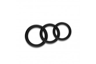 Набор из 3 черных эрекционных колец Stay Hard