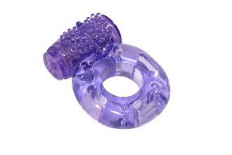 Фиолетовое эрекционное кольцо с вибрацией Rings Axle-pin