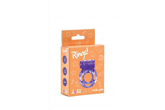 Фиолетовое эрекционное кольцо с вибрацией Rings Axle-pin