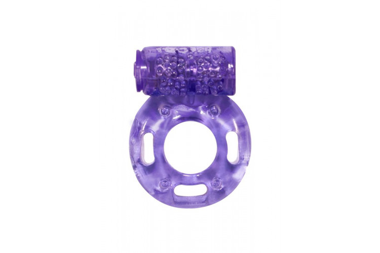 Фиолетовое эрекционное кольцо с вибрацией Rings Axle-pin