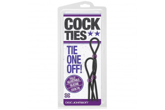 Набор черных эрекционных утяжек Cock ties