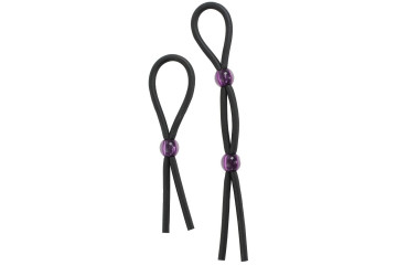 Набор черных эрекционных утяжек Cock ties