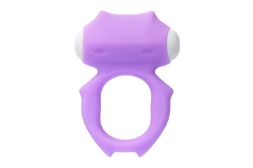 Фиолетовое виброкольцо на пенис Zort