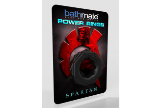 Чёрное эрекционное кольцо Spartan