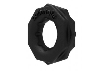 Чёрное эрекционное кольцо Spartan