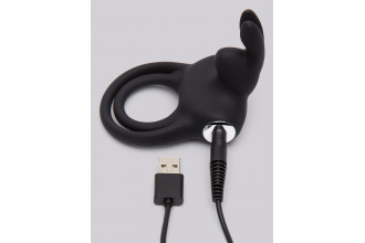 Черное эрекционное виброкольцо Happy Rabbit Cock Ring