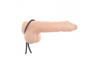 Серое эрекционное лассо на пенис Mr Dorcel