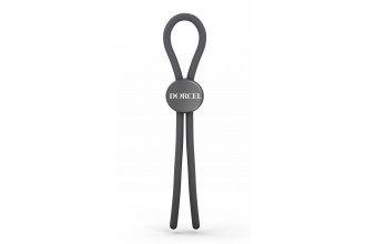 Серое эрекционное лассо на пенис Mr Dorcel