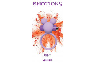 Сиреневое эрекционное виброколечко Emotions Minnie