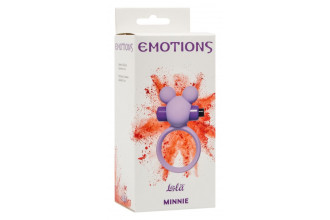 Сиреневое эрекционное виброколечко Emotions Minnie