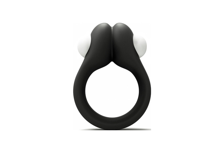 Черное эрекционное кольцо Zippy Vibrating Ring With Bullet