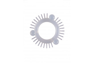 Эластичное эрекционное кольцо с 3 шариками и шипами