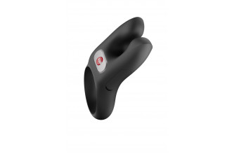 Черное эрекционное виброкольцо Nos