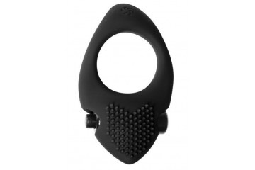 Черное эрекционное виброкольцо Pure Passion Sunset
