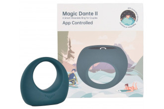 Бирюзовое эрекционное smart-кольцо Magic Motion Dante II