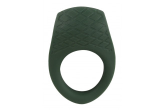 Зеленое эрекционное виброкольцо Luxurious Vibro Cock Ring