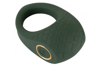 Зеленое эрекционное виброкольцо Luxurious Vibro Cock Ring