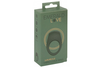 Зеленое эрекционное виброкольцо Luxurious Vibro Cock Ring