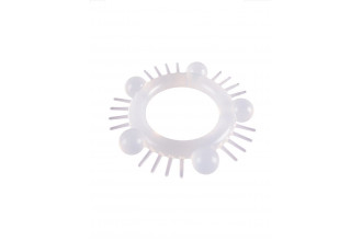 Эластичное эрекционное кольцо с шишечками и шипами