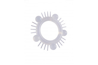 Эластичное эрекционное кольцо с шишечками и шипами