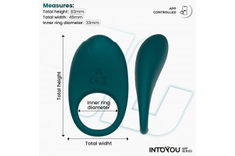 Зеленое интерактивное виброкольцо Ringo