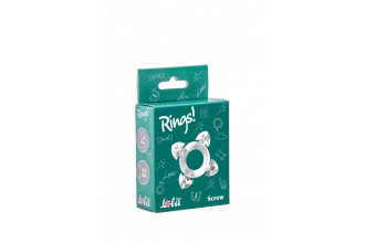 Прозрачное эрекционное кольцо Rings Screw
