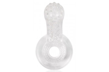 Прозрачное эрекционное кольцо с шипиками