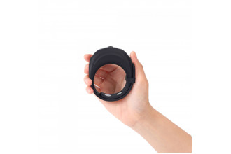 Черное эрекционное виброкольцо Fit Vibe Ring