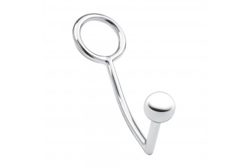 Кольцо на пенис с анальным стимулятором Stainless Steel Anal Hook & Cock Ring