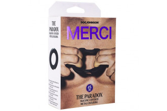 Черное эрекционое кольцо Merci The Paradox 45mm