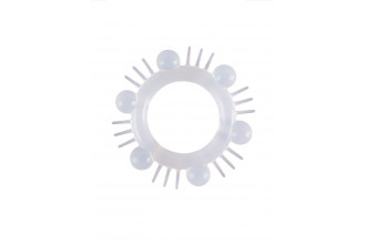 Эластичное эрекционное кольцо с шипиками и шариками