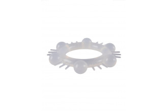 Эластичное эрекционное кольцо с шипиками и шариками