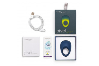 Синее эрекционное виброкольцо We-vibe Pivot