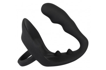 Эрекционное кольцо с подхватом мошонки и анальным отростком для воздействия на простату