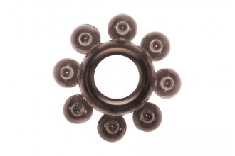 Чёрное эрекционное кольцо Rings Bubbles