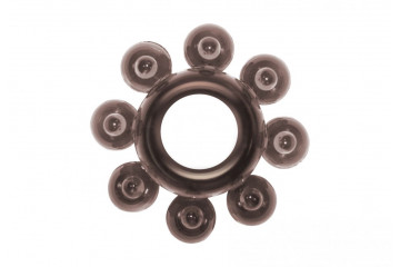 Чёрное эрекционное кольцо Rings Bubbles