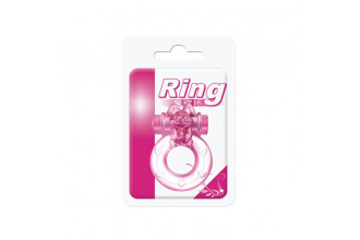 Розовое эрекционное кольцо с вибрацией Ring