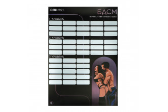 Плакат для двоих со скретч-слоем «БДСМ»