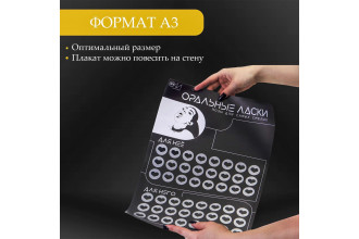 Плакат для двоих «Оральные ласки» со скретч-слоем