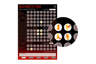 Скретч-плакат Секс-гид. Камасутра формата А3